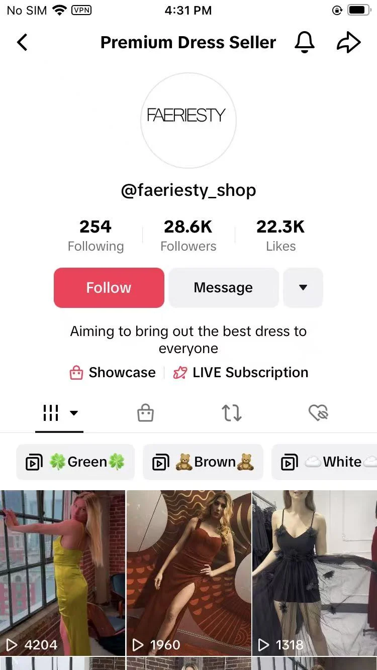 Faeriesty social account