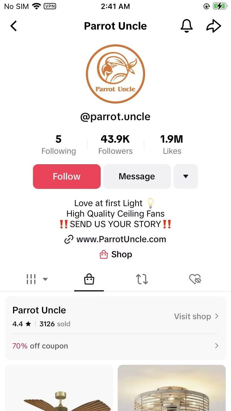 Parrot Uncle on TikTok